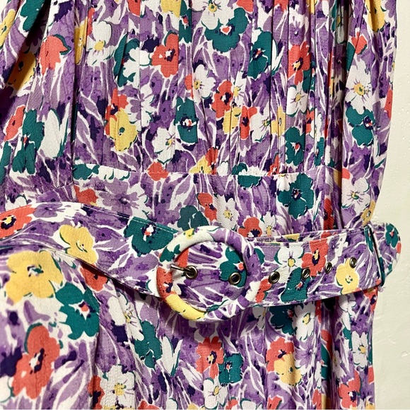 Faithfull the Brand Mid Summer Floral-Print Crepe Mini Dress, Size M - Picture 7 of 15